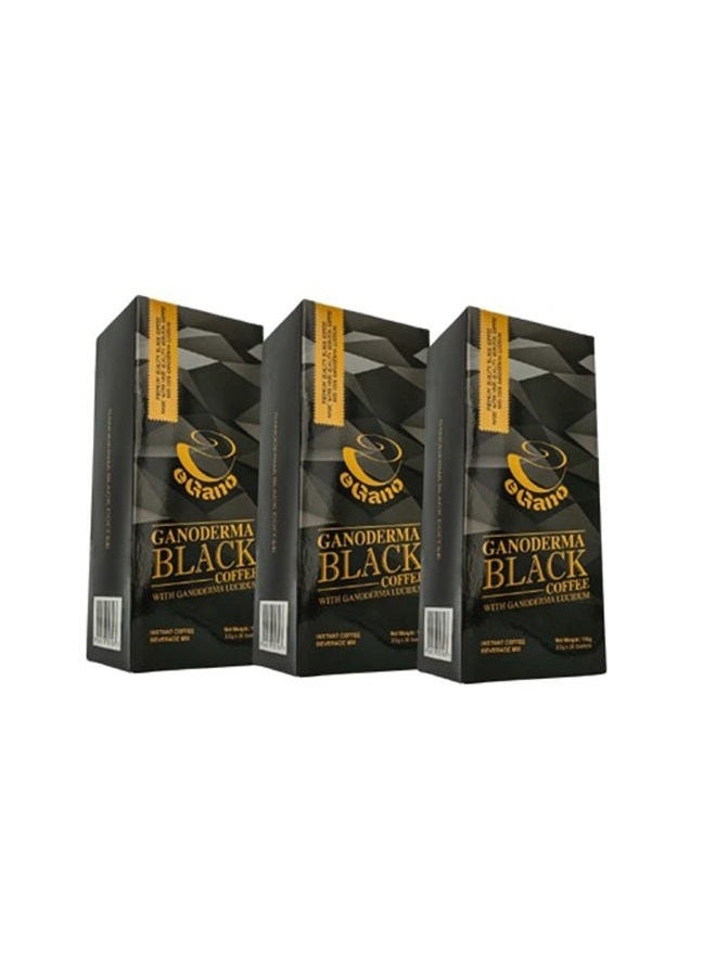 EGANO 3 Boxes Premium Ganoderma Black Coffee Instant Coffee With Ganoderma Lucidum Extract (3.5g x 30 Sachets / Box) - Image 1
