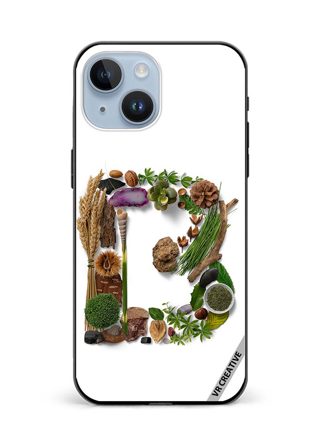 VR CREATIVE Protective Case Cover For Apple iPhone 15 Plus Alphabet B Design Multicolour - Image 1