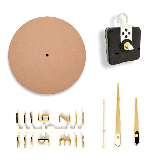 12 INCH DIY RESIN CLOCK MAKING KIT ROUND MDF BASE 75MM THICK FOR DIY CLOCKS AND RESIN ART ROUND MDF BOARD GPPG04