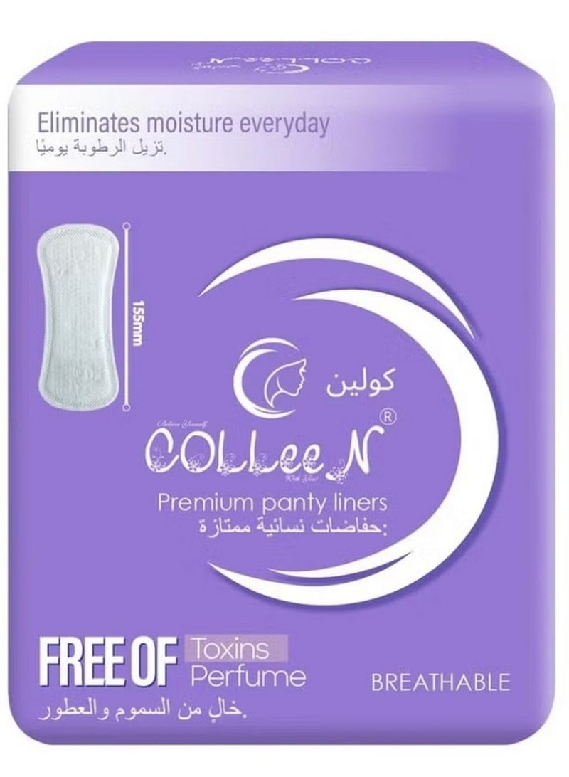 Colleen بطانات داخلية قابلة للتنفس من كولين خالية من السموم والعطور 155 مم 25 بطانة - Image 1