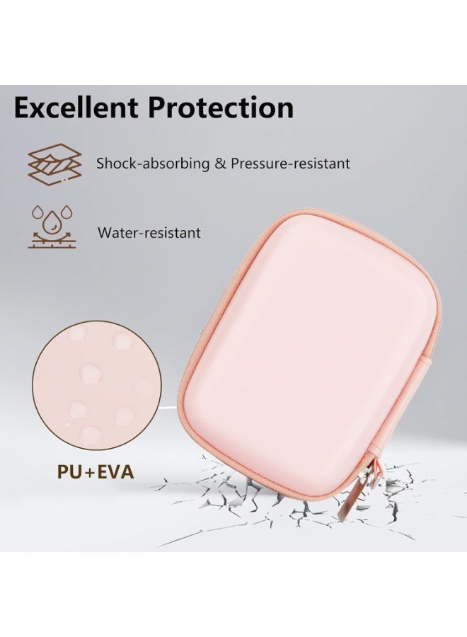 Lecran Digital Camera Case for Kodak Pixpro FZ55/F45, Compatible with CAMKORY & Canon IXUS 285 HS, Compact Protective Carrying Case with Mesh Pocket and Wrist Strap – Pink - Image 4