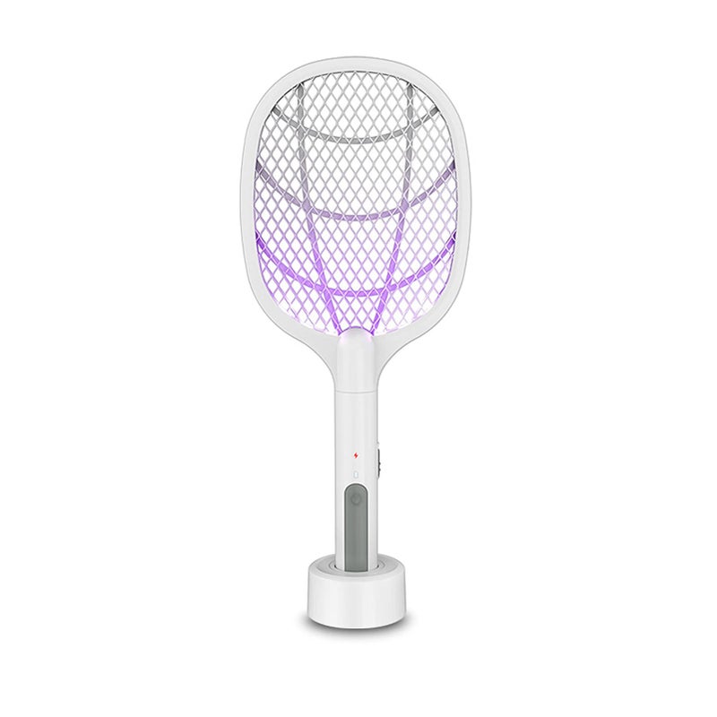 Spaceshoop 2-in-1 Handheld Bug Zapper Racket Electric Fly Swatter - Image 1