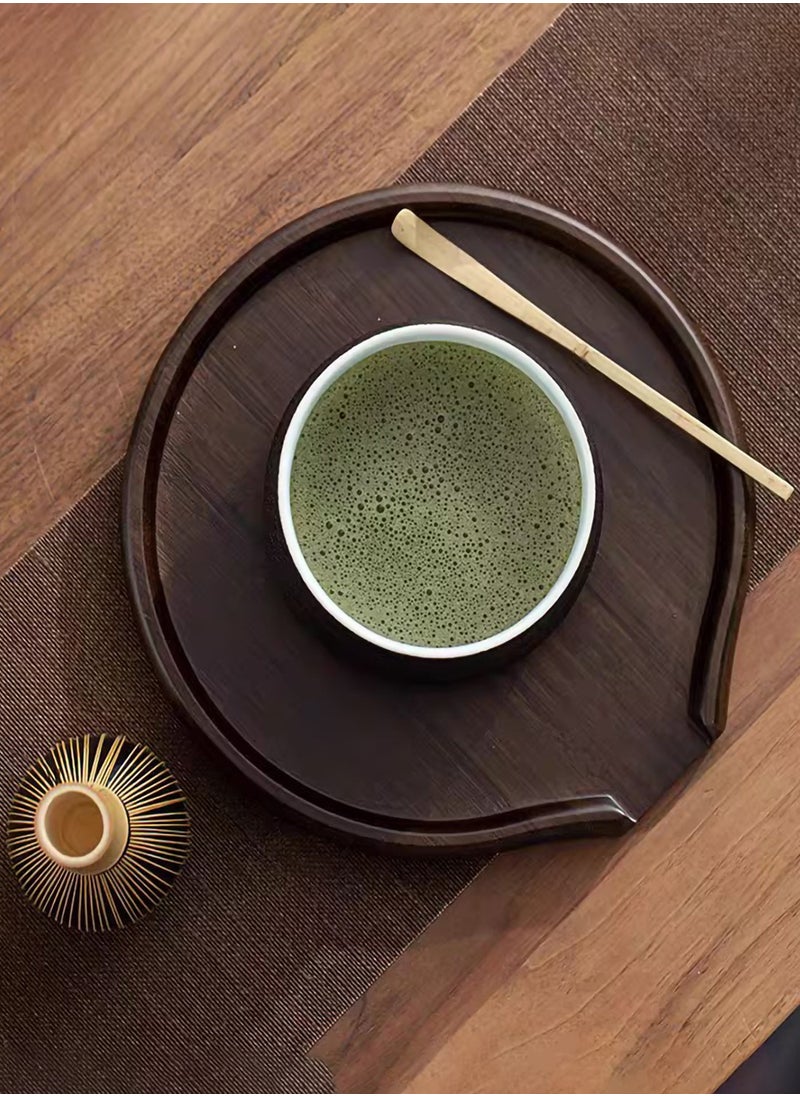 Arabest Matcha Whisk Set, 4 pack Matcha Set with Ceramic Bowl, Prong Bamboo Whisk, Whisk Holder and Traditional Scoop, Matcha Stirrer Set for a Traditional Cup of Matcha (Black)  - Image 4