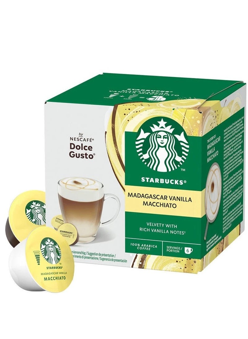 Starbucks Madagascar Vanilla Macchiato 12 Coffee Capsules 132g - Image 2
