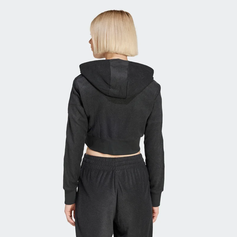 adidas ADIDAS ORIGINALS FEMME GALORE SHORT FULLZIP HOODIE