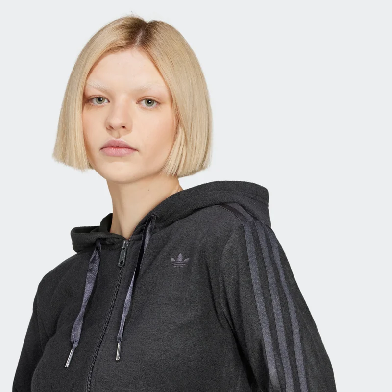 adidas ADIDAS ORIGINALS FEMME GALORE SHORT FULLZIP HOODIE
