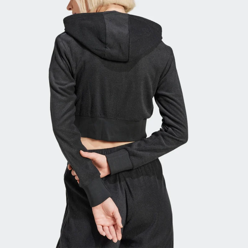 adidas ADIDAS ORIGINALS FEMME GALORE SHORT FULLZIP HOODIE