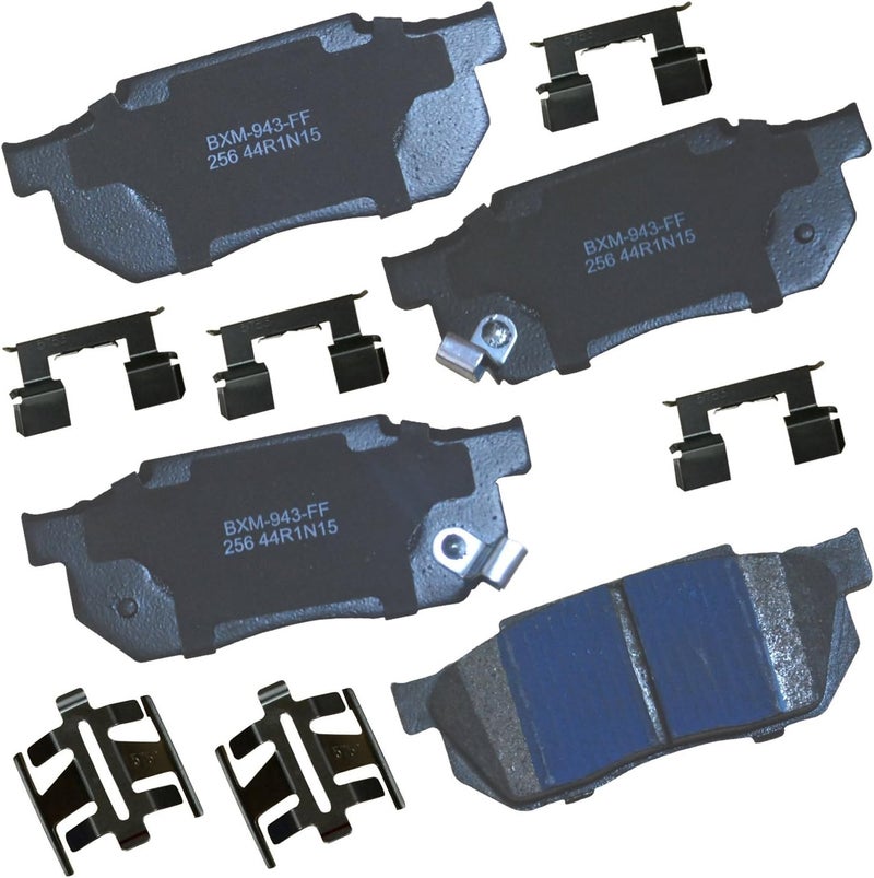 Bendix Premium SBM256 Semi-Metallic Front Brake Pads for Honda Civic 1987-1984, CRX 1991-1988, Insight 2006-2001, Prelude 1987-1982, Wagovan 1984, Wagovan 1987-1986 - Image 1