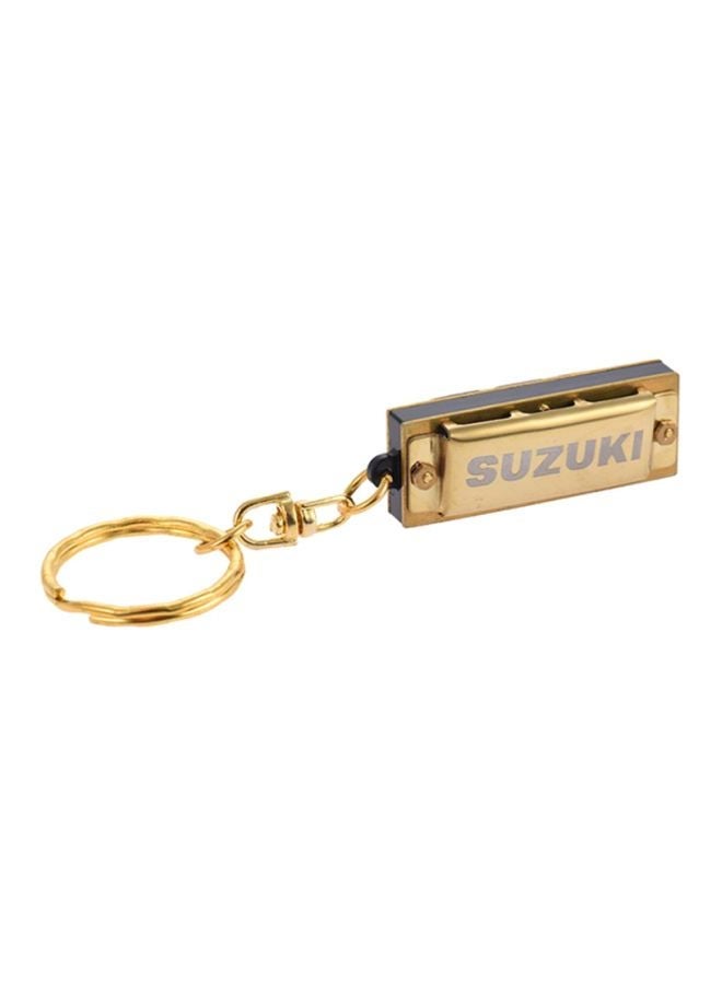 Suzuki Mini 5-Holes 10 Tone Harmonica Keychain Key - Image 2