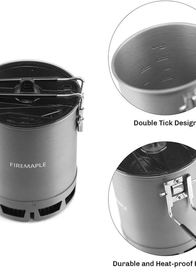 Fire-Maple 600ml G3 Petrel Ultralight Camping Pot, 162g, Hard Anodized Aluminum, Brushed Finish, Suitable for Stovetop, Includes Mesh Bag, Lid with Ventilation - Image 3