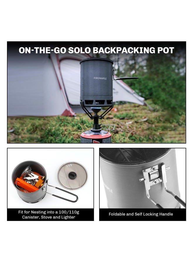 Fire-Maple 600ml G3 Petrel Ultralight Camping Pot, 162g, Hard Anodized Aluminum, Brushed Finish, Suitable for Stovetop, Includes Mesh Bag, Lid with Ventilation - Image 5