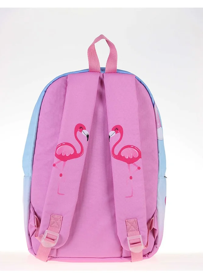 KAUKKO Layer Backpack Rainbow Flamingo K1395