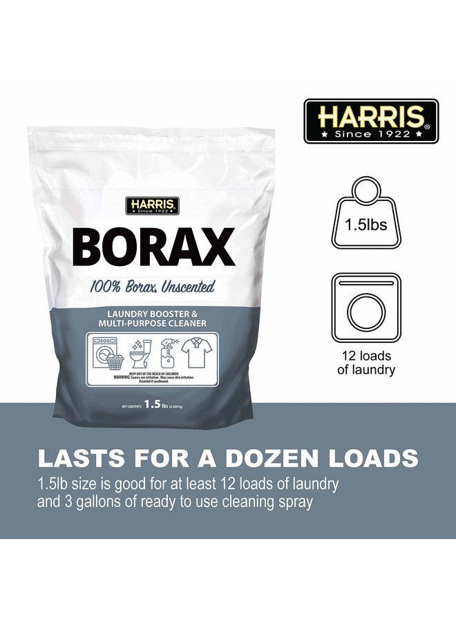 Harris مسحوق بورق هاريس لتعزيز الغسيل ومنظف متعدد الاستخدامات، 1.5 رطل (بدون رائحة) - Image 2