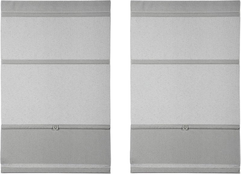 Gardinia EASYFIX Roman Blind, No Drilling Required, Magnetic, Includes Velcro Strap, Roman Curtain, Opaque, Grey - Image 1