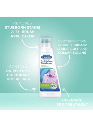 Dr.Beckmann Pre wash Stain/Dirt Remover shampoo with brush for Collar & Cuffs|3x Active formula|Laundry Cleaning Essentials|Powerful cleaning agents for easy wash|Skin friendly-250 ml - view 4