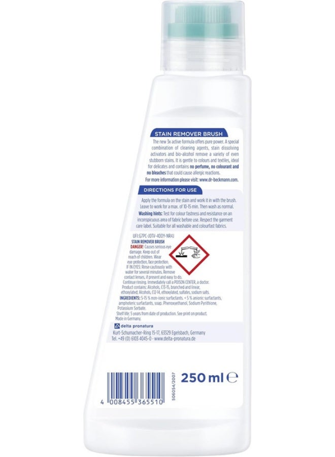 Dr. Beckmann Dr.Beckmann Pre wash Stain/Dirt Remover shampoo with brush for Collar & Cuffs|3x Active formula|Laundry Cleaning Essentials|Powerful cleaning agents for easy wash|Skin friendly-250 ml - Image 2