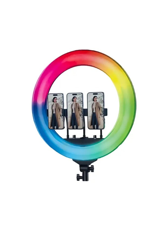 Plokama R45 Pro 17.5 Inch RGB Ring Light Adjustable Brightness for Professional Photos & Content - Image 1