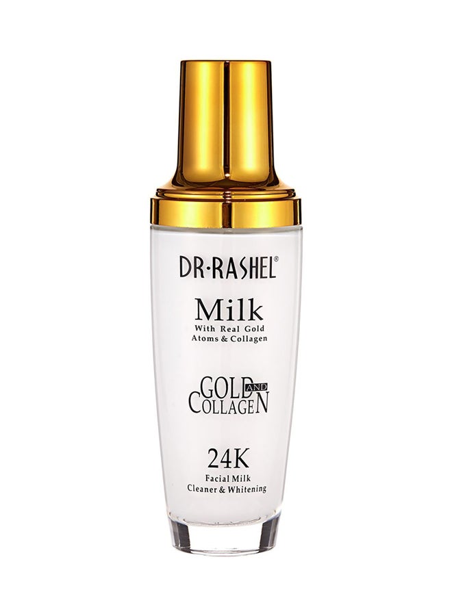 DR. RASHEL 24K Gold And Collagen Facial Milk Cleaner Whitening 100ml - Image 1
