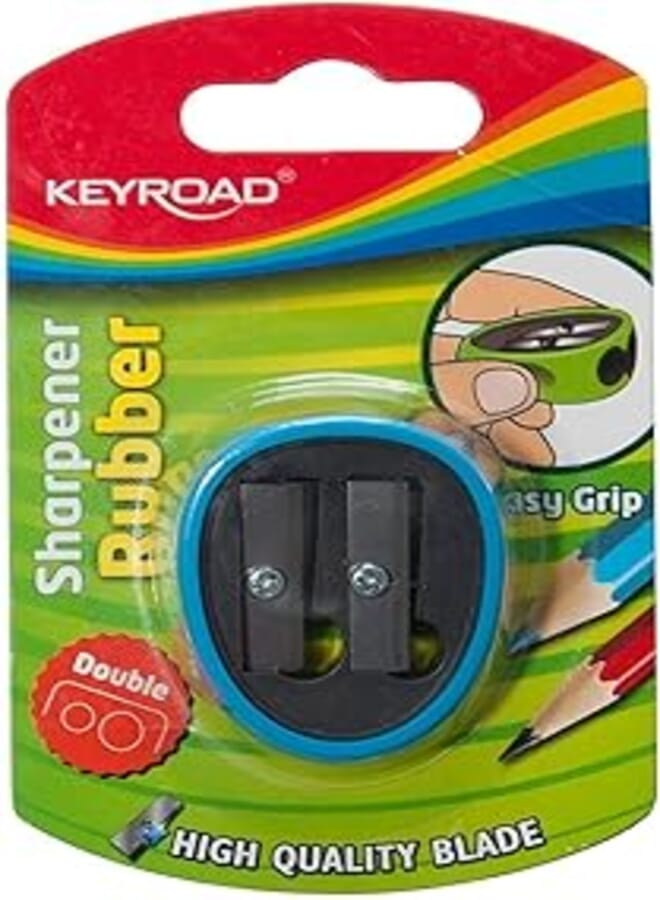 Sharpener KR970531 - RUBBER - 2 HOLES - BL