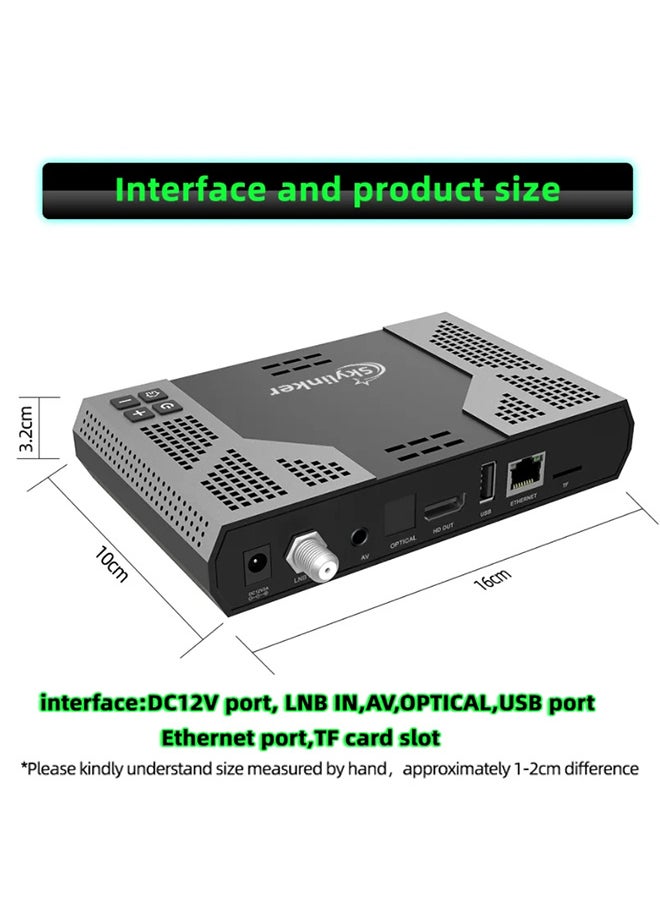 4K Android OTT+ DVB-S2+DVB-T2 Hybrid TV Box BT Remote 5G Wifi 2+16GB FTA Satellite Terrestrial TV Receivers Set Top Box