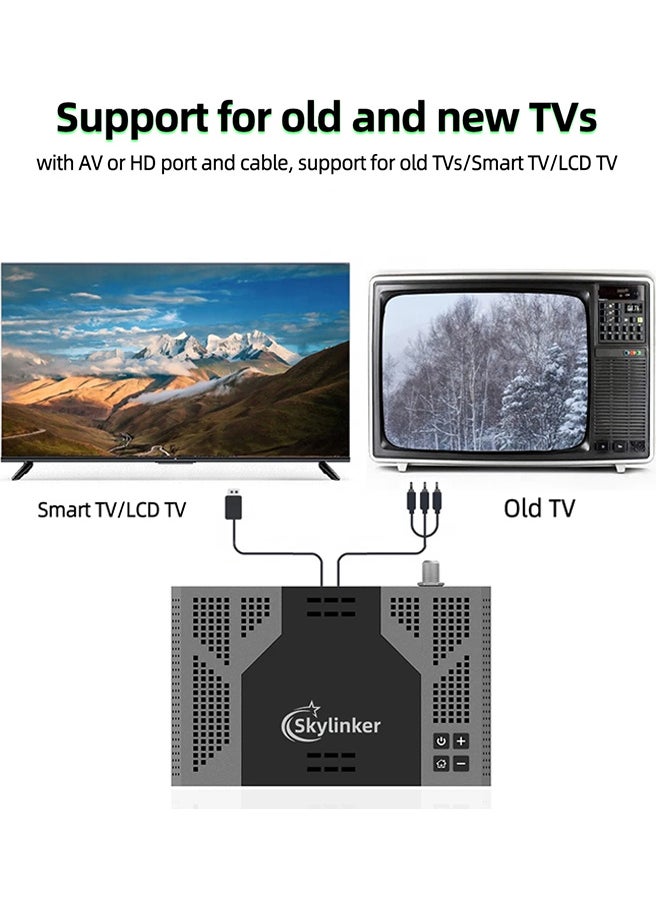 4K Android OTT+ DVB-S2+DVB-T2 Hybrid TV Box BT Remote 5G Wifi 2+16GB FTA Satellite Terrestrial TV Receivers Set Top Box
