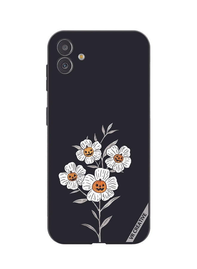 VR CREATIVE Protective Case Cover For Samsung Galaxy M13 5G Halloween Flower Design Multicolour - Image 1