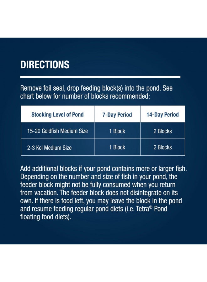 TetraPond Vacation Food Slow Release Feeder Block, 3.45 Ounce - 16477