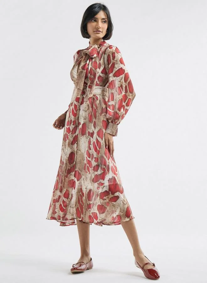 Splash FAV Printed Chiffon Dress