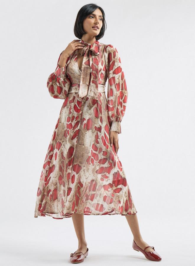 Splash FAV Printed Chiffon Dress - Image 1