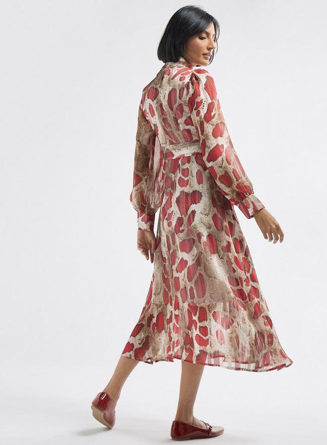 Splash FAV Printed Chiffon Dress - Image 3