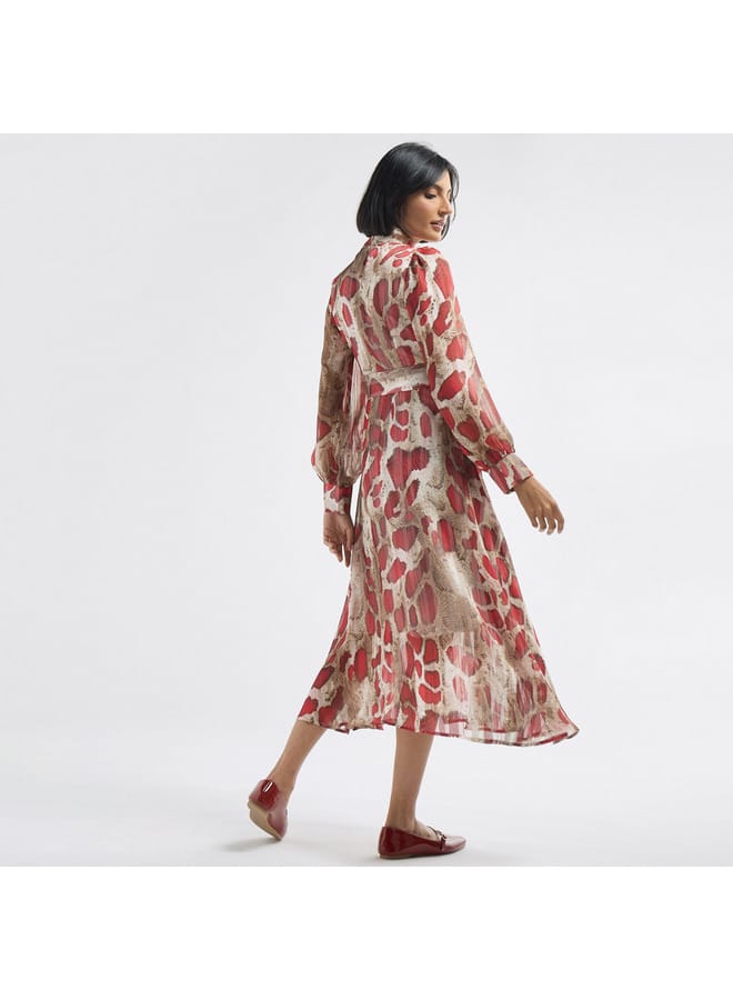 Splash FAV Printed Chiffon Dress - Image 3