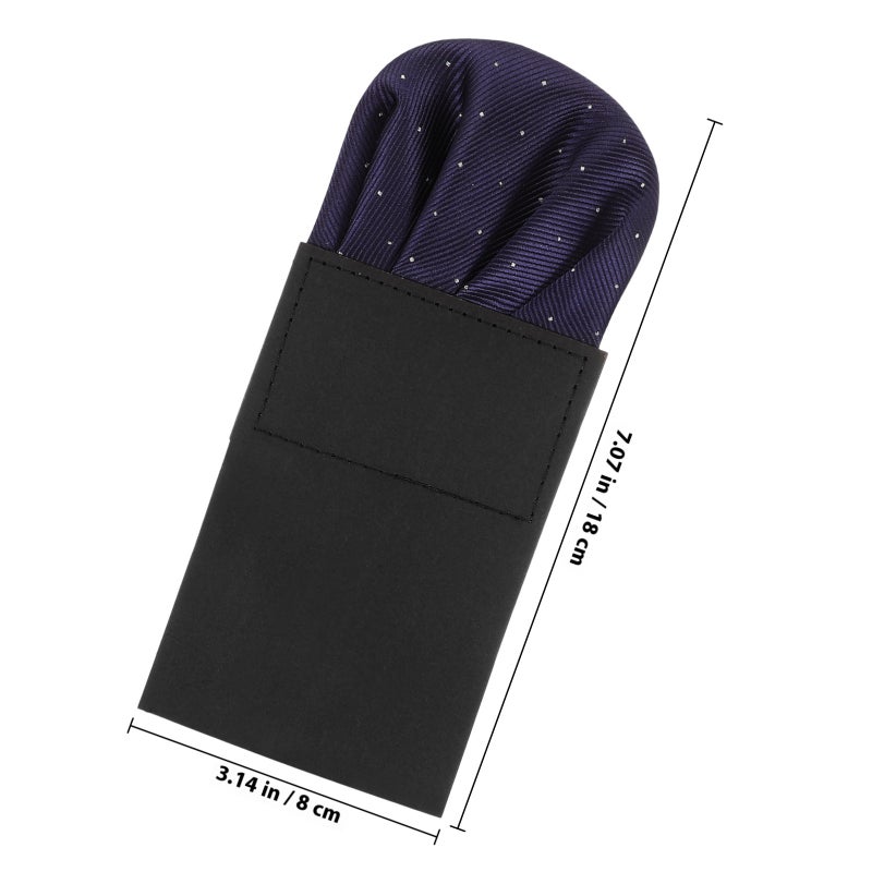 Mens Pocket Squares, Pre-folded for Suit Breast Pockets, Durable Polyester Material - Image 2