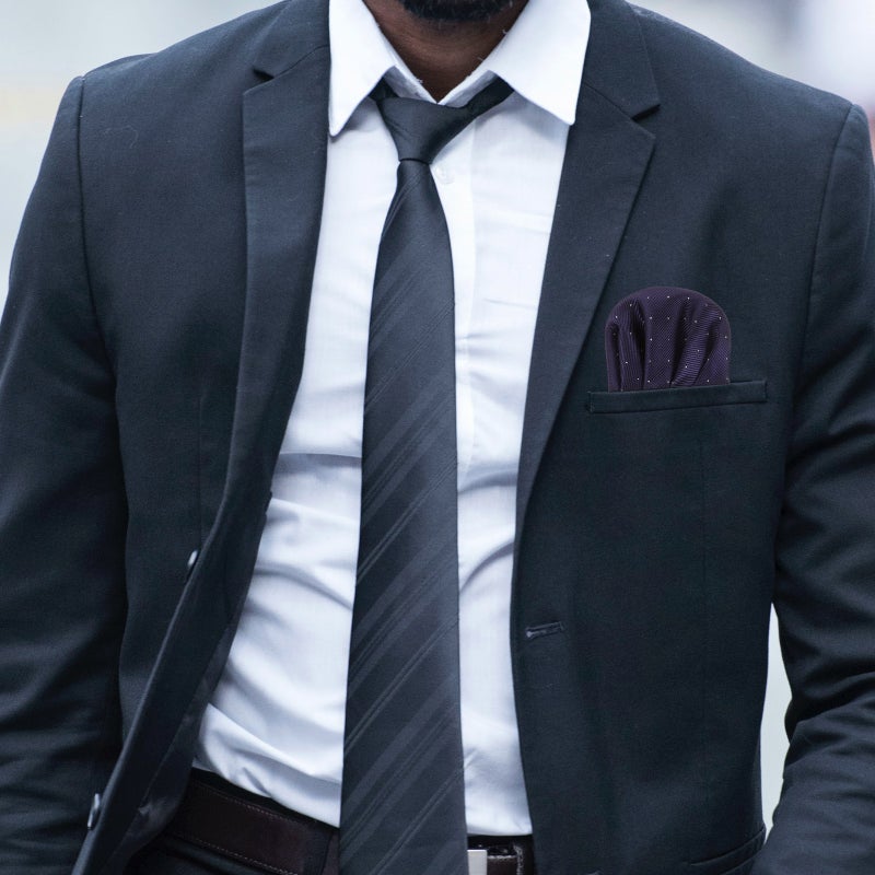 Mens Pocket Squares, Pre-folded for Suit Breast Pockets, Durable Polyester Material - Image 3