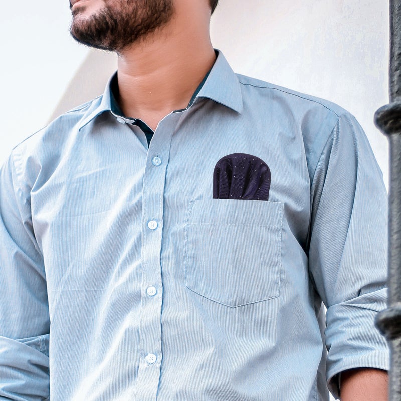 Mens Pocket Squares, Pre-folded for Suit Breast Pockets, Durable Polyester Material - Image 4