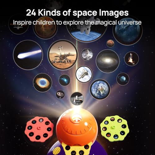 Science Can مجموعة نموذج النظام الشمسي للأطفال، نموذج علم الفلك المتحدث مع 8 كواكب، جهاز عرض كوكبي مع ألعاب فضاء STEM للأطفال من 3 إلى 5 سنوات - Image 5