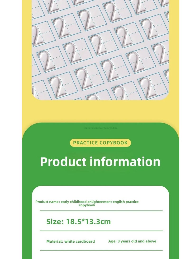 Sank Magic 4 Books/set Magic Copybook Reusable Practice Writing Pen Groove Alphabet Wordpad drawing english Words Calligraphy - Image 5