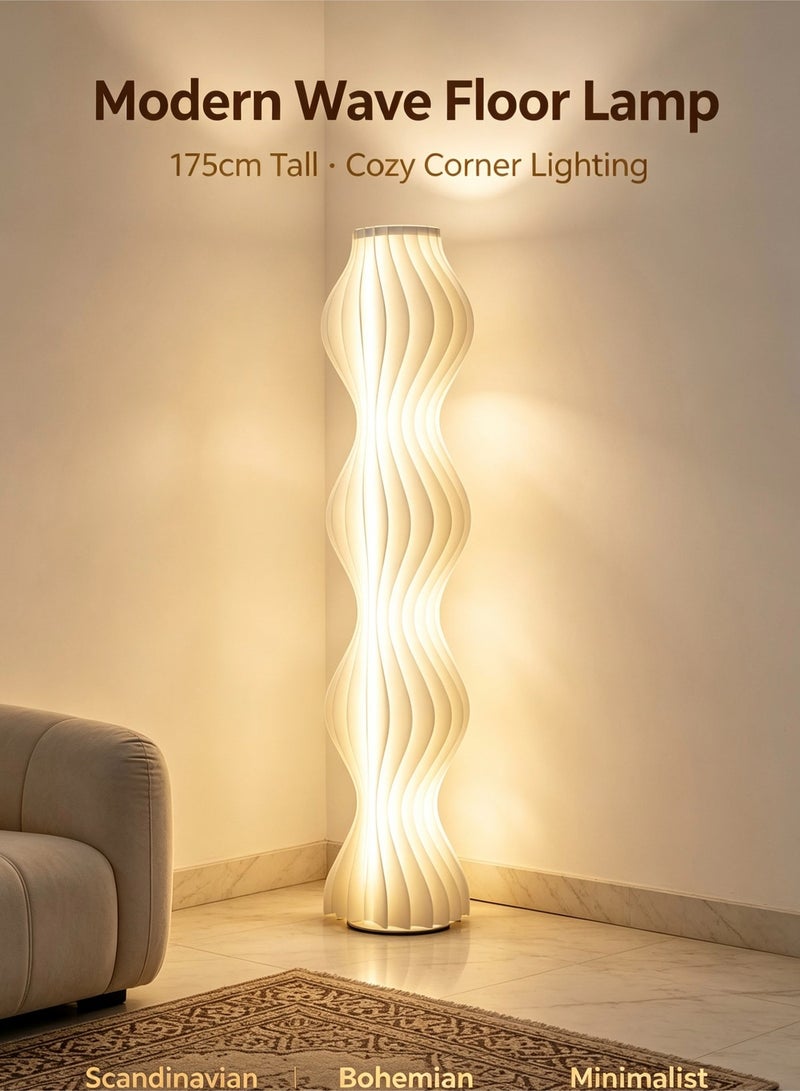 رفيق الرحلة  لمبة أرضية بتصميم تنورة الهولا - 175 سم مع 3 أضواء متغيرة، إضاءة LED عصرية للصالات/غرف النوم - Image 2