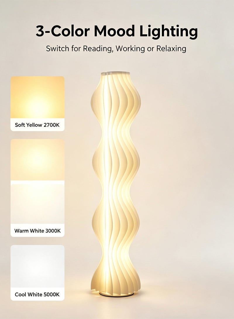 رفيق الرحلة  لمبة أرضية بتصميم تنورة الهولا - 175 سم مع 3 أضواء متغيرة، إضاءة LED عصرية للصالات/غرف النوم - Image 5