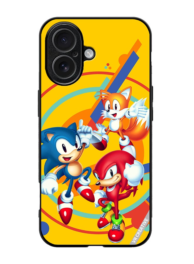 Protective Case Cover For Apple iPhone 17 Sonic Design Multicolour