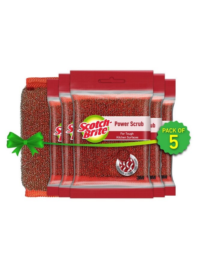 Scotch Brite Scotch-Brite Stainless Steel Steel Loops Power Scrub- Pack Of 5 - Image 1