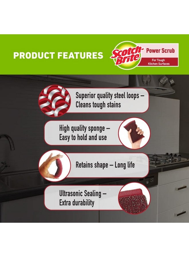 Scotch Brite Scotch-Brite Stainless Steel Steel Loops Power Scrub- Pack Of 5 - Image 2