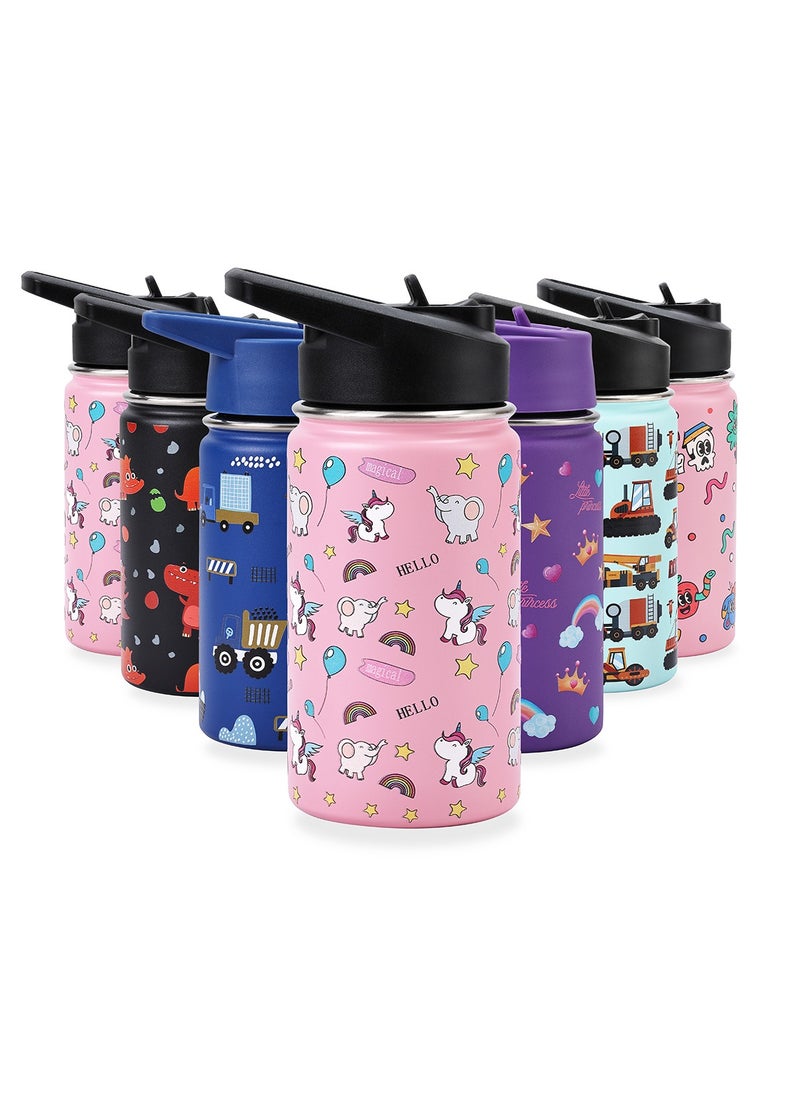 Stainless Steel Children's Water Bottle -Pink with Unicorn Pattern- Durable Insulated 12 oz Kids Drink Bottle with BPA-Free Leak-Proof Lid for School Travel Outdoor Activities and Everyday Use - pzsku/Z0DFE916A2EBA43A9B00BZ/45/_/1724657185/94a7a7b8-2740-4dd2-9423-9fcc4a5ee80a