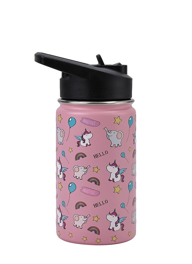 Stainless Steel Children's Water Bottle -Pink with Unicorn Pattern- Durable Insulated 12 oz Kids Drink Bottle with BPA-Free Leak-Proof Lid for School Travel Outdoor Activities and Everyday Use - pzsku/Z0DFE916A2EBA43A9B00BZ/45/_/1724660650/1d94f7b3-6b8b-4b3c-b094-e246765e3f94