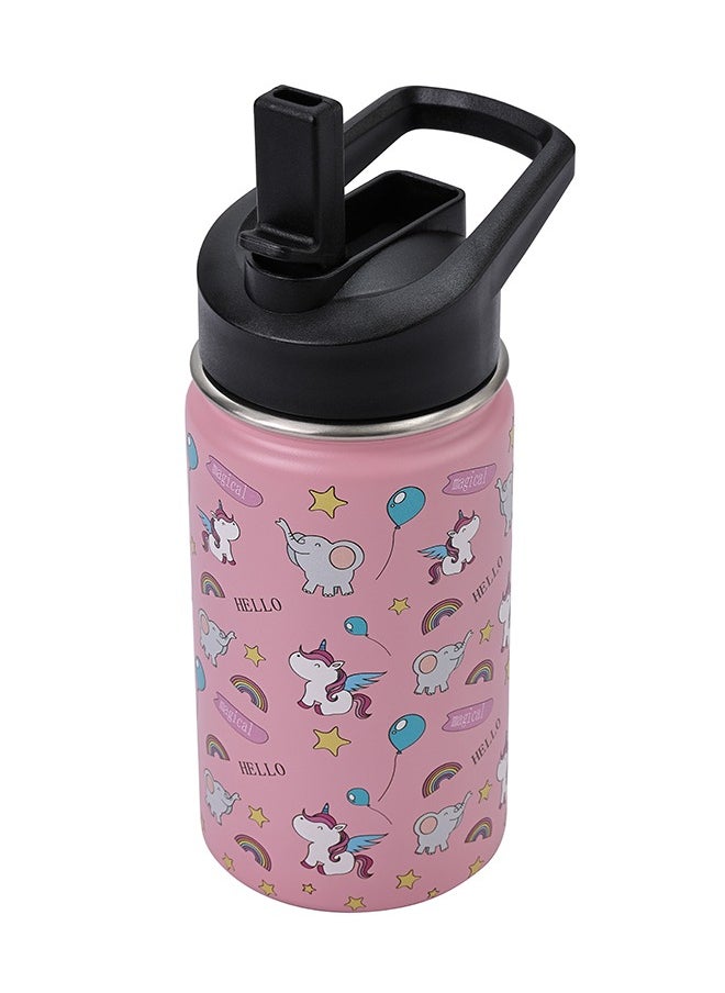 Stainless Steel Children's Water Bottle -Pink with Unicorn Pattern- Durable Insulated 12 oz Kids Drink Bottle with BPA-Free Leak-Proof Lid for School Travel Outdoor Activities and Everyday Use - pzsku/Z0DFE916A2EBA43A9B00BZ/45/_/1724660654/0f5033a7-6fef-43d2-87c4-5bc890c468be