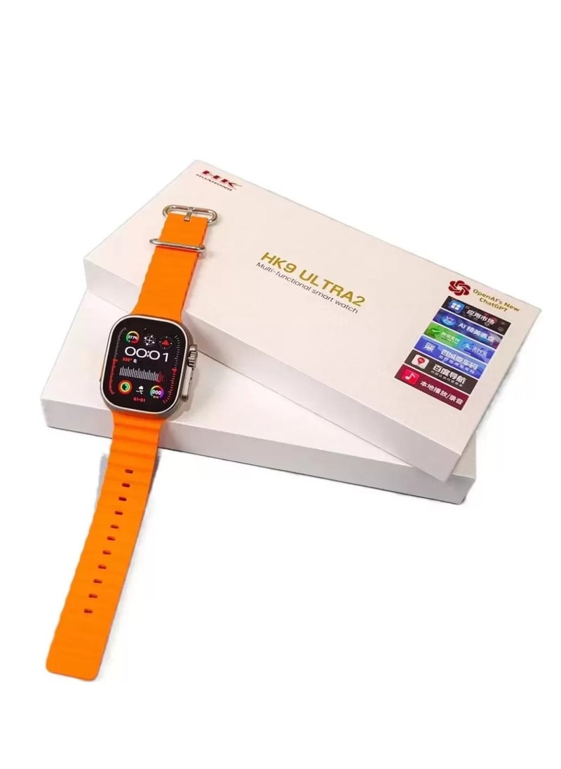 HK9 ULTRA 2 Multi function Amoled Display Smart Watch for Men Women
