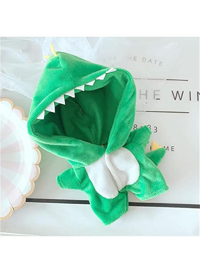 20cm /8 Doll Plush Doll's Clothes Animal one-Piece Garment Suit Pajamas Toys Dolls Accessories (Dinosaur) - Image 2
