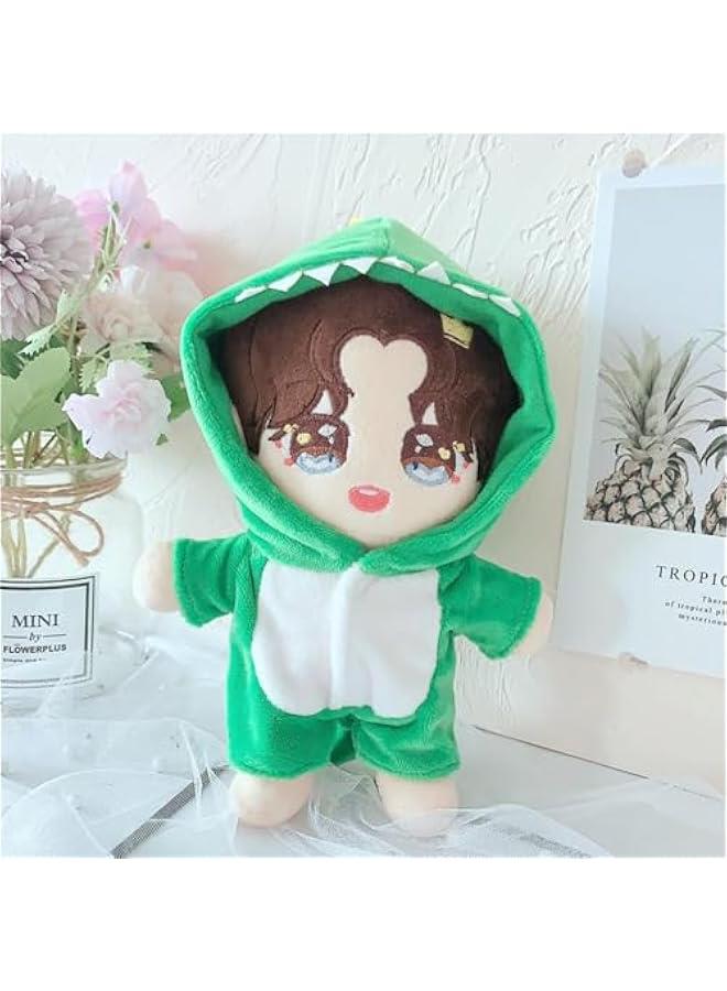 20cm /8 Doll Plush Doll's Clothes Animal one-Piece Garment Suit Pajamas Toys Dolls Accessories (Dinosaur) - Image 5