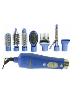 GEEPAS 8-in-1 Hair Styler, Hair Brush with 2 Speed Settings, GH731 | Overheat Protection | Cool Function | Multi-Functional Salon Hair Styler | 7 Attachments  - Image 1