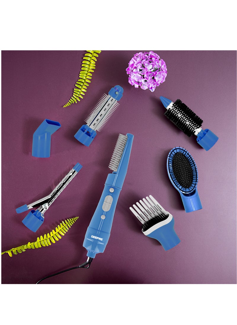 8-in-1 Hair Styler, Hair Brush with 2 Speed Settings, GH731 | Overheat Protection | Cool Function | Multi-Functional Salon Hair Styler | 7 Attachments