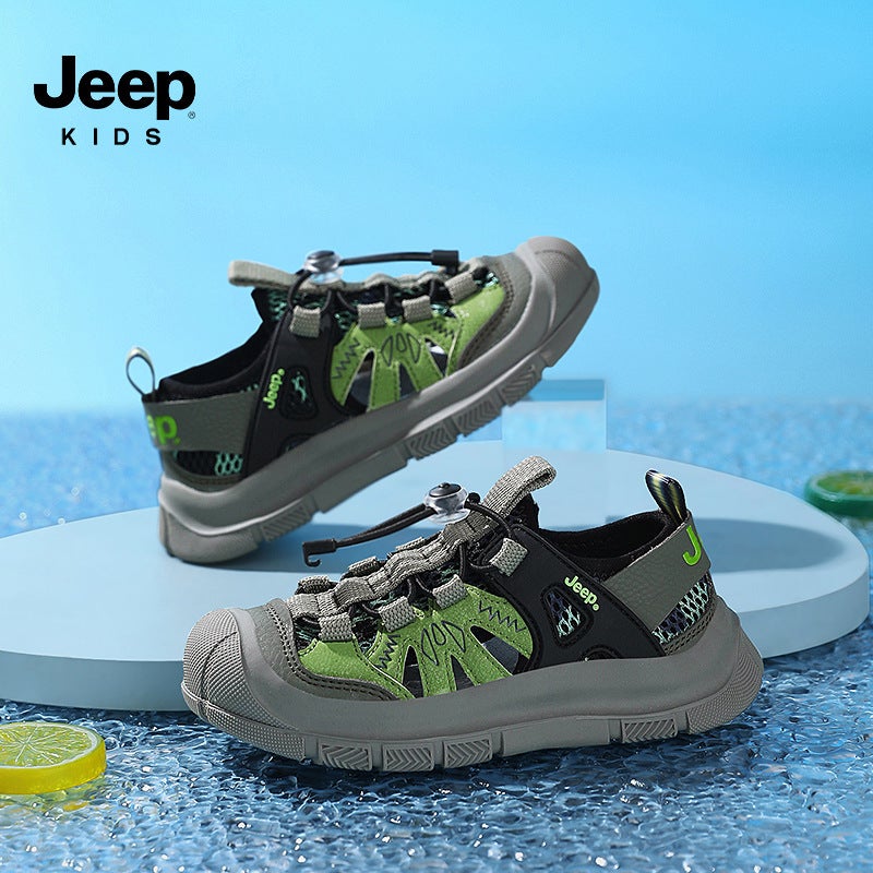 Jeep Children'S Shoes 2025 Comfortable Lightweight Women'S Shoes Baotou Sandals Tracing Shoes Men'S Shoes All-Match Trendy - Image 5